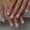 12 Sizes-24 Pcs Press On Nails C1067