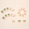 12 Sizes-24 Pcs Press On Nails R760