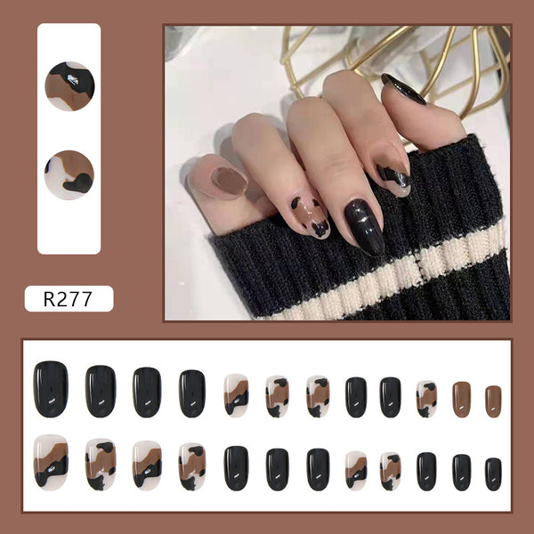 12 Sizes-24 Pcs Press On Nails R241