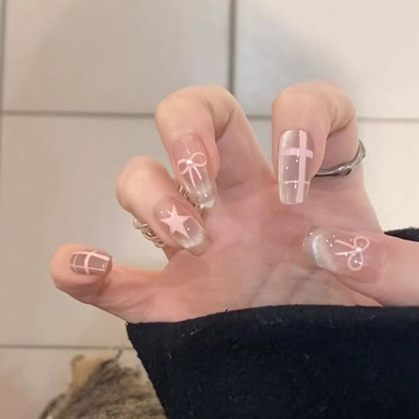 12 Sizes-24 Pcs Press On Nails nail-accessory