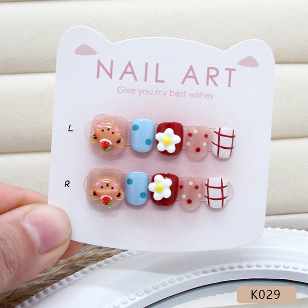 12 Sizes-24 Pcs Press On Nails K029