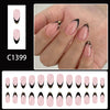 12 Sizes-24 Pcs Press On Nails C1399
