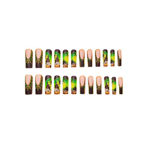12 Sizes-24 Pcs Press On Nails Y156