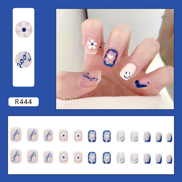 12 Sizes-24 Pcs Press On Nails R441