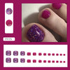 12 Sizes-24 Pcs Press On Nails F115