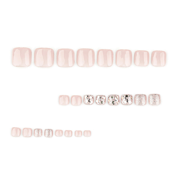 12 Sizes-24 Pcs Press On Nails JP3702