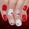 12 Sizes-24 Pcs Press On Nails C1458