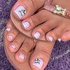 12 Sizes-24 Pcs Press On Nails F072