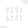 12 Sizes-24 Pcs Press On Nails C1186