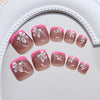 12 Sizes-24 Pcs Press On Nails F185