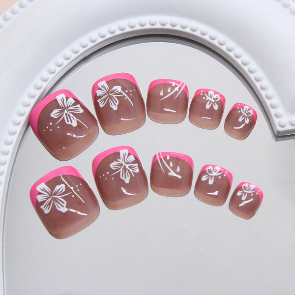 12 Sizes-24 Pcs Press On Nails F185