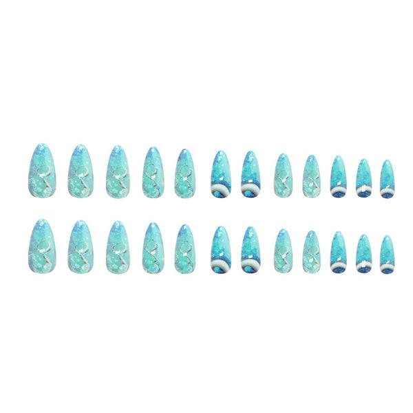 12 Sizes-24 Pcs Press On Nails W1924