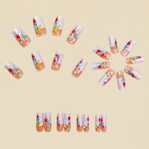 12 Sizes-24 Pcs Press On Nails Y796
