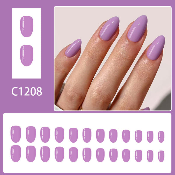 12 Sizes-24 Pcs Press On Nails C1208