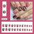 12 Sizes-24 Pcs Press On Nails My147