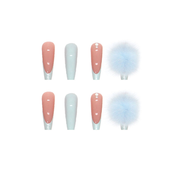 12 Sizes-24 Pcs Press On Nails W218