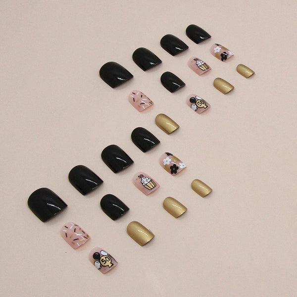 12 Sizes-24 Pcs Press On Nails W1337