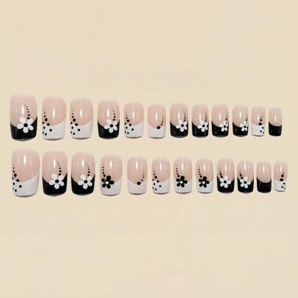 12 Sizes-24 Pcs Press On Nails y1570