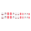 12 Sizes-24 Pcs Press On Nails R838