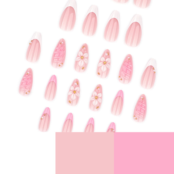 12 Sizes-24 Pcs Press On Nails JP4352