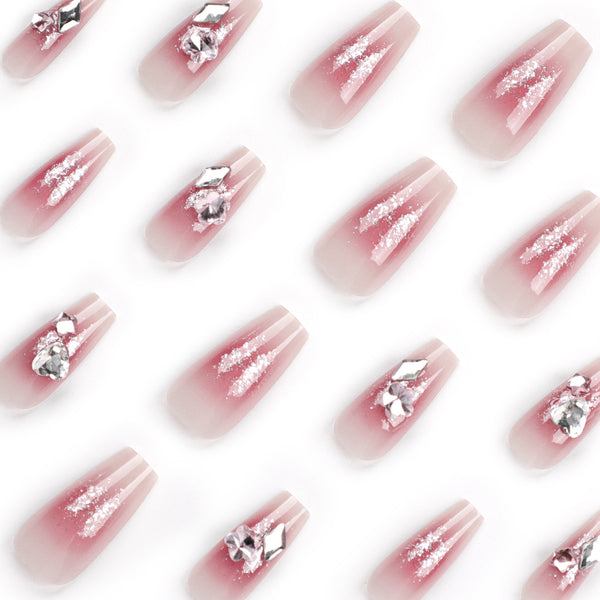 12 Sizes-24 Pcs Press On Nails GN002