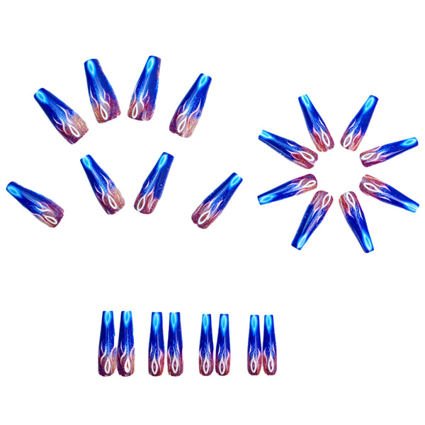 12 Sizes-24 Pcs Press On Nails Y834