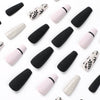 12 Sizes-24 Pcs Press On Nails JP2014
