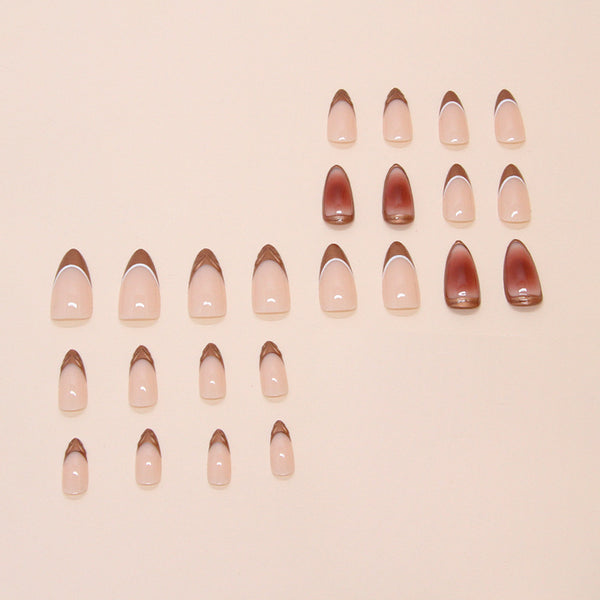 12 Sizes-24 Pcs Press On Nails W1811