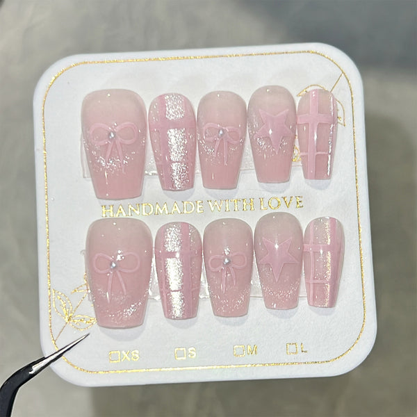 12 Sizes-24 Pcs Press On Nails nail-accessory
