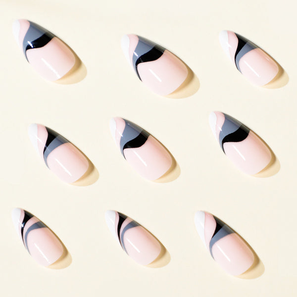 12 Sizes-24 Pcs Press On Nails JP1522