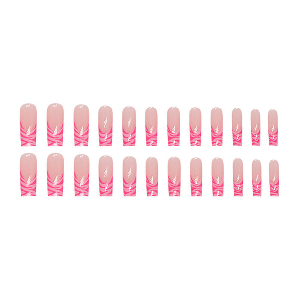 12 Sizes-24 Pcs Press On Nails G006