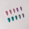12 Sizes-24 Pcs Press On Nails A647