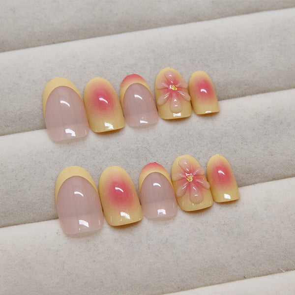 12 Sizes-24 Pcs Press On Nails Z898