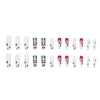 12 Sizes-24 Pcs Press On Nails W956