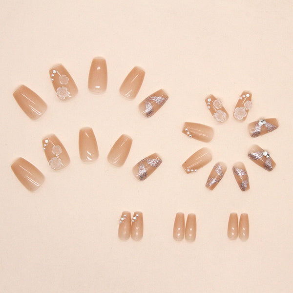 12 Sizes-24 Pcs Press On Nails Z528
