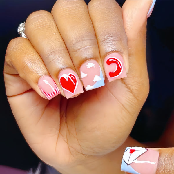 12 Sizes-24 Pcs Press On Nails YQ01