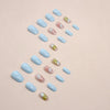 12 Sizes-24 Pcs Press On Nails W1304