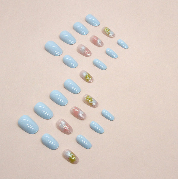 12 Sizes-24 Pcs Press On Nails W1304