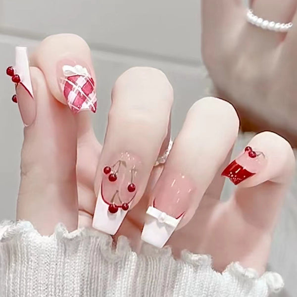 12 Sizes-24 Pcs Press On Nails Z891
