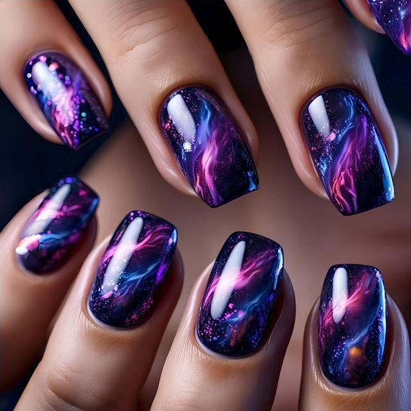 12 Sizes-24 Pcs Press On Nails Y1471