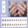 12 Sizes-24 Pcs Press On Nails R201