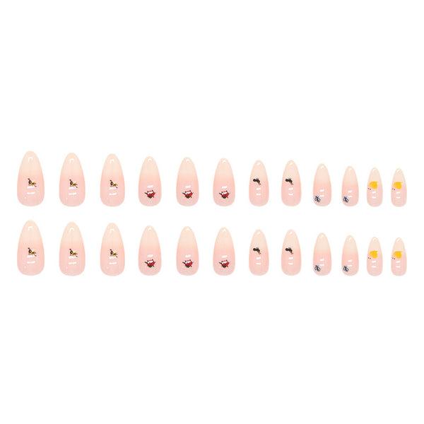 12 Sizes-24 Pcs Press On Nails W799