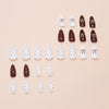 12 Sizes-24 Pcs Press On Nails W1812