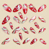 12 Sizes-24 Pcs Press On Nails Y1998