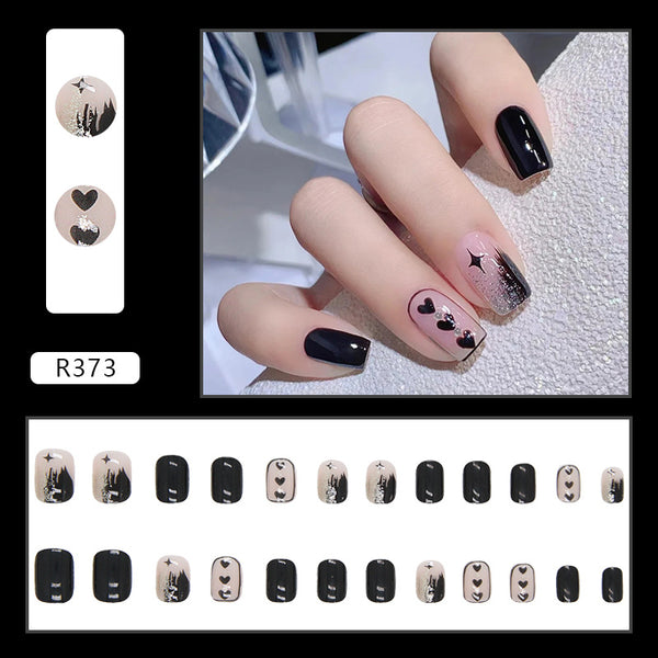 12 Sizes-24 Pcs Press On Nails R361