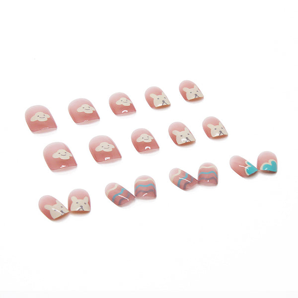 12 Sizes-24 Pcs Press On Nails R238