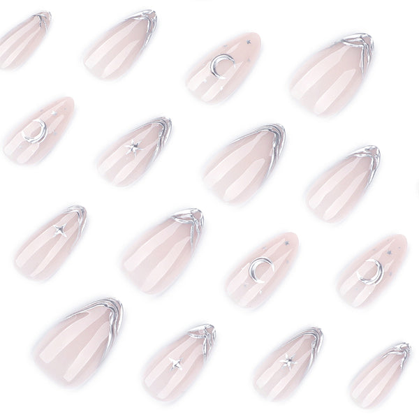 12 Sizes-24 Pcs Press On Nails JP4277