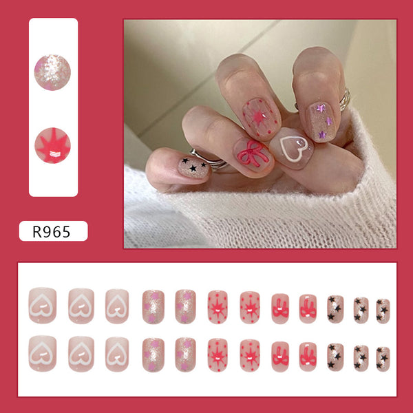 12 Sizes-24 PcsPress On Nails R965