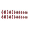 12 Sizes-24 Pcs Press On Nails W1999