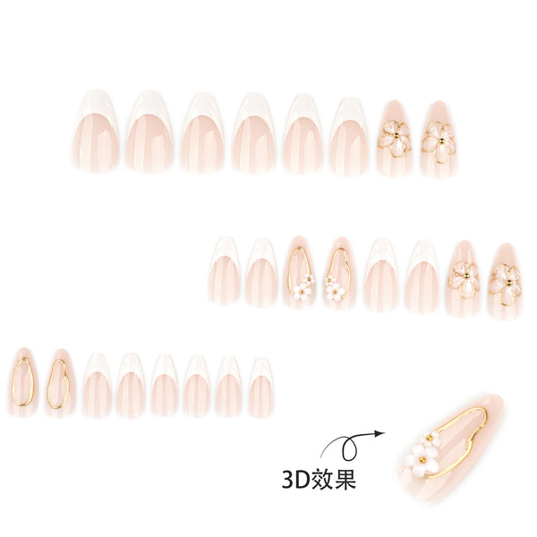 12 Sizes-24 Pcs Press On Nails JP4089